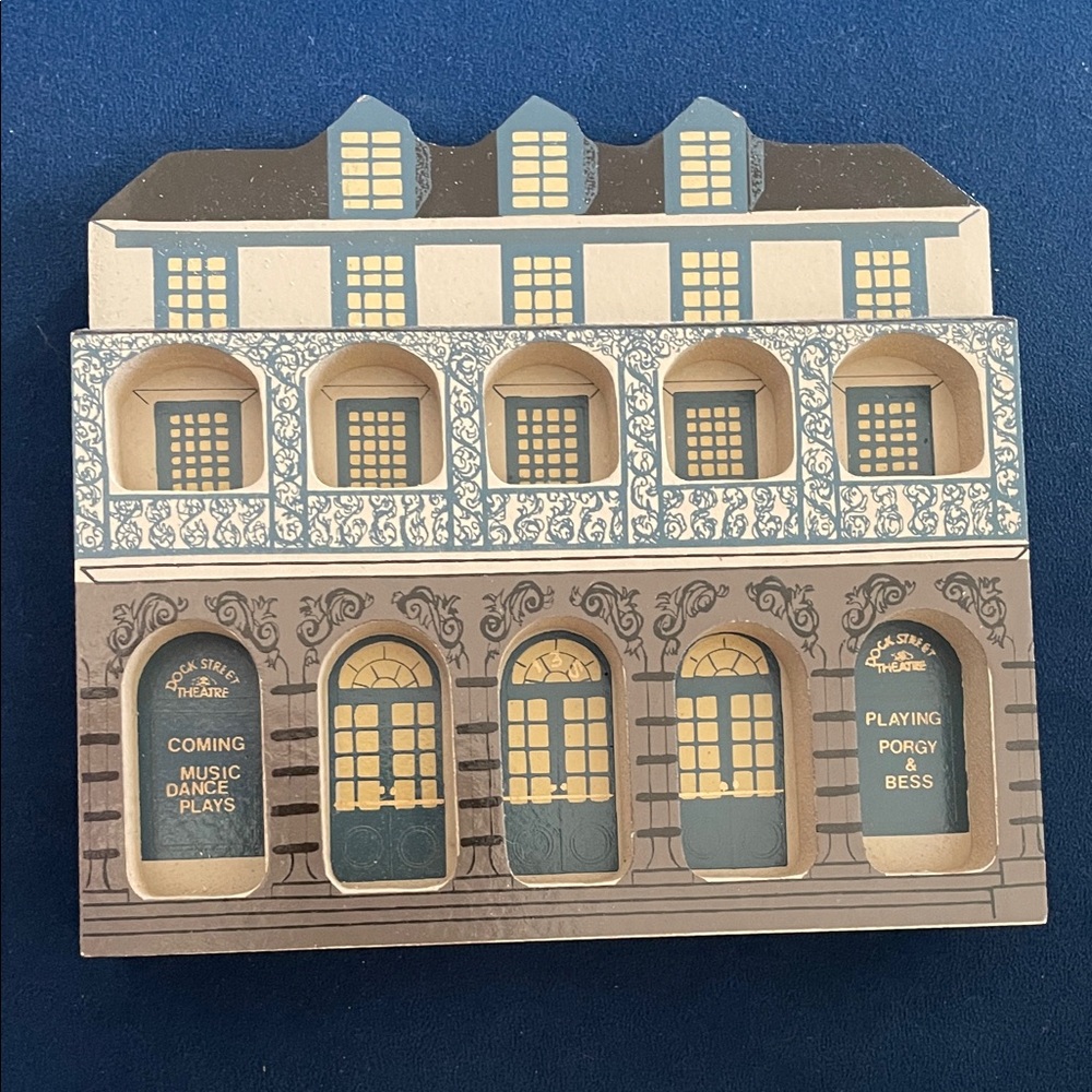 1990 Rare Vintage Dock Street Tbeatre shelf sitter by Shelia